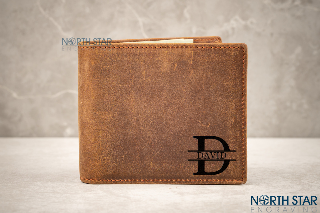 Engraved Leather Wallet | Personalized Gifts | mymento